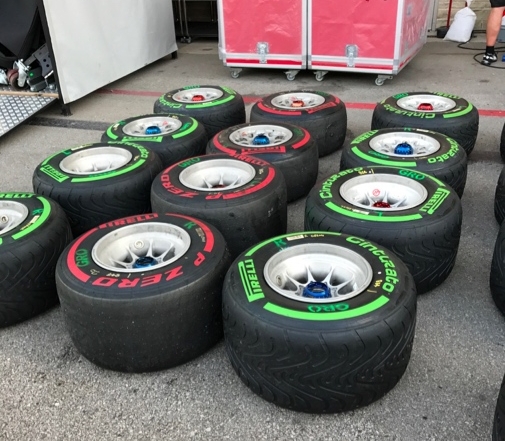 Infrografía de pirelli con los datos de la carrera