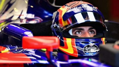 Sainz, la de cal, y Daniil Kvyat, la de arena, en Toro Rosso