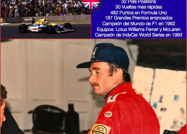 Nigel Mansell Campeón Mundial de F1 en 1992