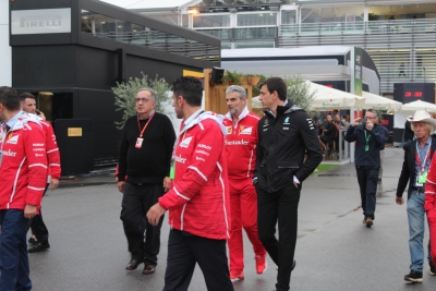 GP. de Italia: personalidades en el Paddock de Monza