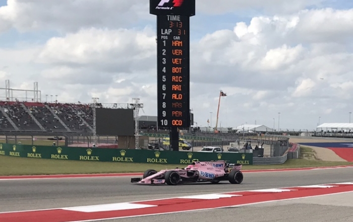 Force india logra otro Top 10 en el GP de los Estados Unidos. @omarketingf1