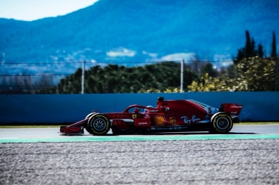 Ferrari muestra el músculo en Barcelona