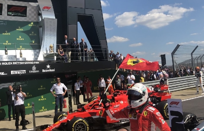 Domingo en Gran Bretaña-Ferrari.: Vettel conquista la casa de Hamilton