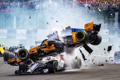 Sanción a Hülkenberg por el accidente con Alonso y Leclerc