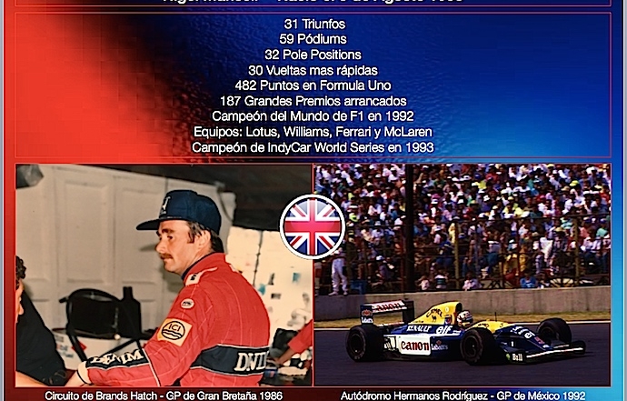 Un día como hoy en 1953 nació Nigel Mansell, Campeón de F1 en 1992