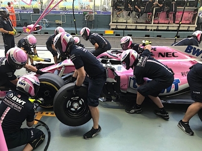 Viernes en Singapur - Racing Point Force India prueba evoluciones aero en Marina Bay