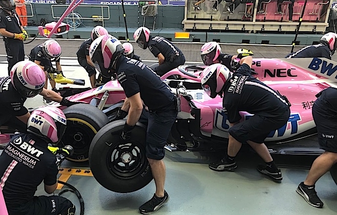 Viernes en Singapur - Racing Point Force India prueba evoluciones aero en Marina Bay