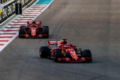 Domingo en Abu Dabi-Ferrari: Vettel acaba en el podio, Raikkonen se retira