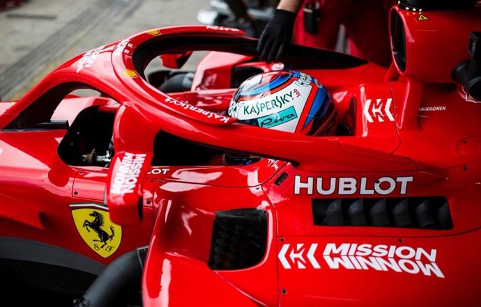 domingo en brasil ferrari kimi al podio seb con problemas