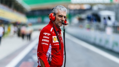 domingo en brasil ferrari kimi al podio seb con problemas