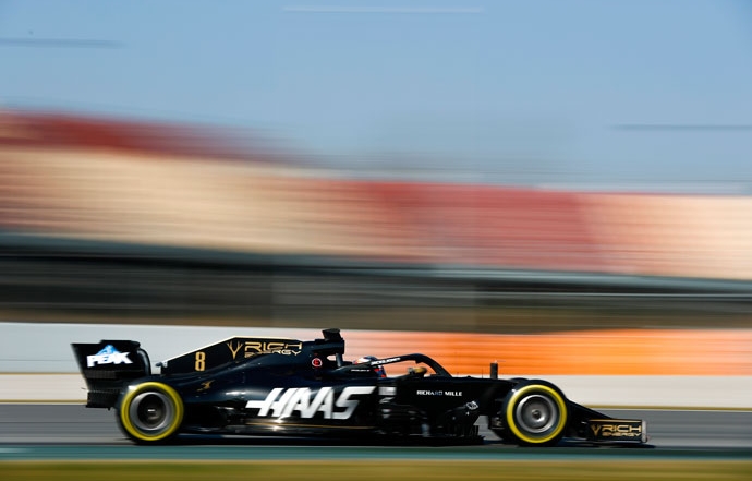 test en barcelona dia 8 haas ultimo dia el mejor