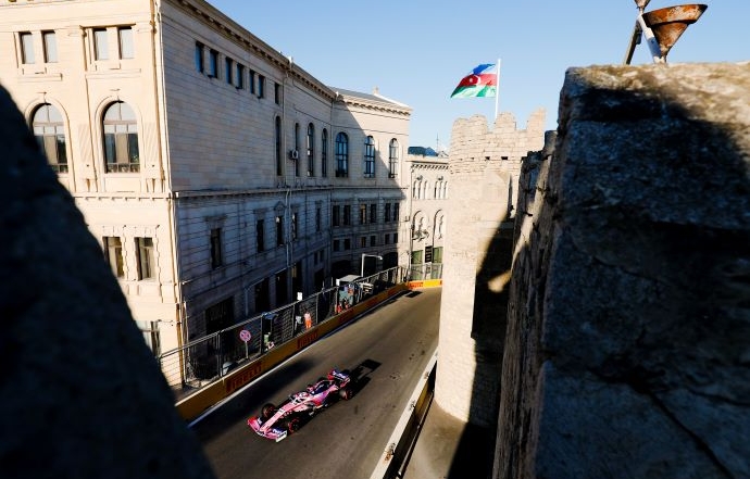 Sábado en Azerbaiyán – Racing Point y Checo logran el 5º. mejor tiempo en Bakú