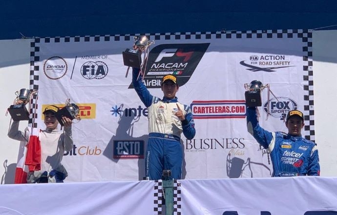 Triplete de Manuel Sulaimán, amo absoluto del GP de Monterrey en la F4 NACAM