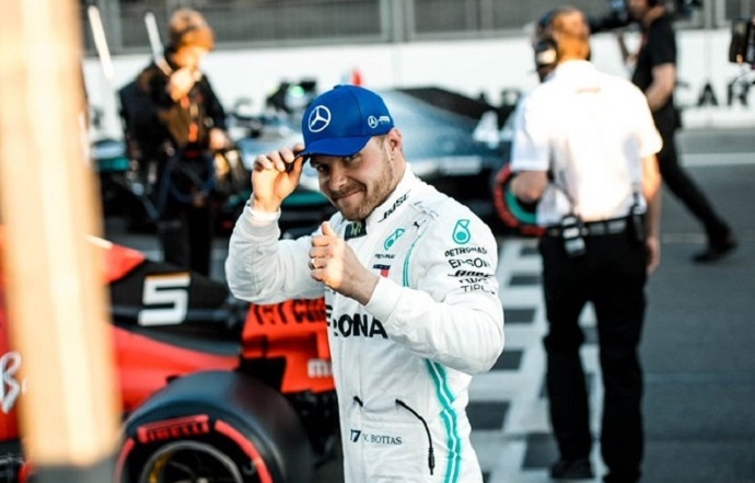 Sábado en Azerbaiyán - Mercedes: Bottas encadena su segunda pole del año