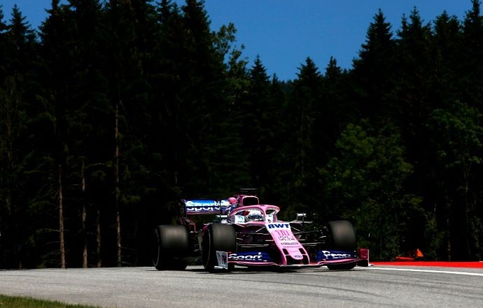 Viernes en Austria - Racing Point con 148 vueltas rosas a pesar de las banderas rojas