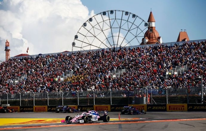 Domingo en Rusia - Racing Point cumple promesa y sale P7 y con 6 puntos color rosa mexicano de Sochi