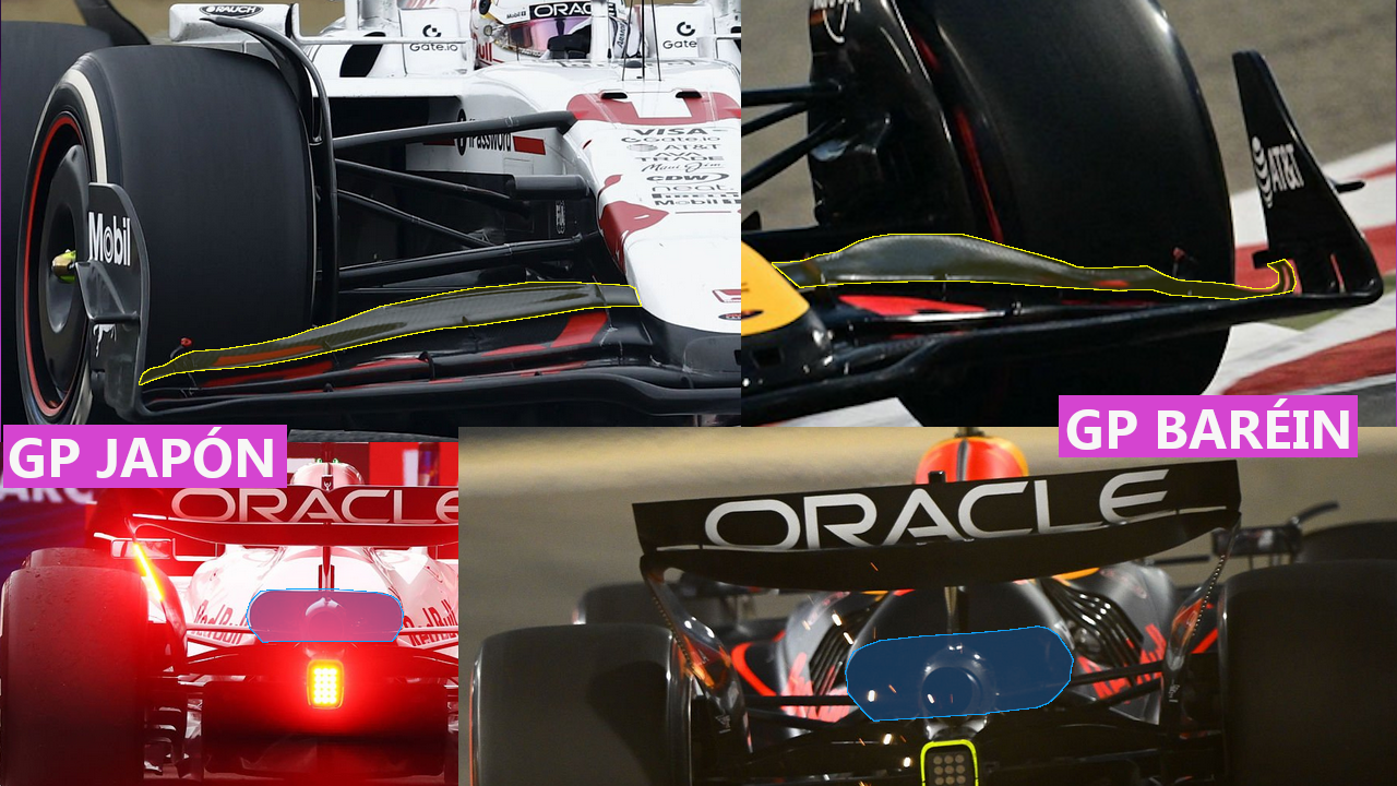Cambios de Red Bull en el alerón delantero y la refrigeración