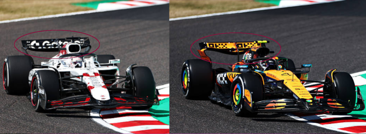 Verstappen a la izquierda y Norris a la derecha de la imagen en la Clasificación del GP Japón